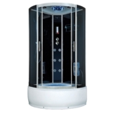 Душевая кабина 22, стекло голубое. задняя зеркальная панель,1000*1000*2200 Душевая кабина 22, стекло голубое. задняя зеркальная панель,1000*1000*2200