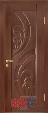 Дверное полотно глухое ПВХ 26 Палисандр 900мм (3D) BROZEX-WOOD