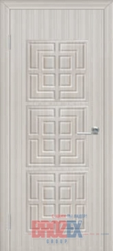 Дверное полотно глухое ПВХ 28 Беленый дуб 600мм (2D) BROZEX-WOOD