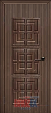 Дверное полотно глухое ПВХ 28 Темный дуб 600мм (3D) BROZEX-WOOD