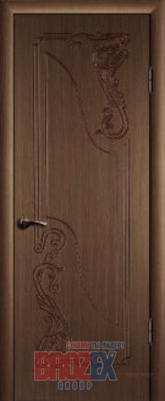 Дверное полотно глухое ПВХ 21 Темный дуб 900мм (3D) BROZEX-WOOD