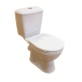 SMART. Унитаз-компакт "ЭкоМикс", 1-клав., ниж.подв., сиденье полиропилен, белый