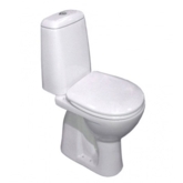 VIDIMA. Унитаз-компакт "Сириус", горизонталный выпуск, сиденье полипропилен, белый, W916901