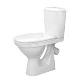 Оскольская керамика. Унитаз-компакт Персона Комфорт (сиденье СУ.70.00.00, арм. Geberit) с поручнем