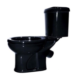 Оскольская керамика. Унитаз-компакт Дора Стандарт черный (сиденье СУ.64.00.00К черный, арматура 2-реж. Geberit)