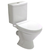 Santek. Унитаз-компакт "Лига" косой выпуск, 1-реж. арматура, сиденье дюропласт