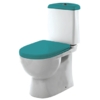 SANITA LUXE. Унитаз-компакт "Best Color Sea SL DМ" 2-реж. белый (сиденье дюр. с микролифтом, арматура Geberit)