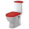 SANITA LUXE. Унитаз-компакт "Best Color Red SL DМ" 2-реж. белый (сиденье дюр. с микролифтом, арматура Geberit)