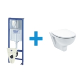 Инсталляция GROHE Rapid SL 38750001 c кнопкой смыва 38505000+унитаз IFO Orsa с сиденьем микролифт RP413100600