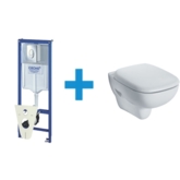 Инсталляция GROHE Rapid SL 38775001 с кнопкой Skate Cosmopolitan + унитаз подвесной IFO Sjoss с сиденьем дюропласт RP313100500