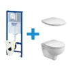 Инсталляция GROHE Rapid SL 38775001 с кнопкой Skate Cosmopolitan+унитаз IFO Fargen RP1213102000+сиденье IFO Fargen RP1246000500
