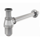 AlcaPlast. Сифон для умывальника, d 32мм, с накидной гайкой 5/4", цельнометаллический, A431