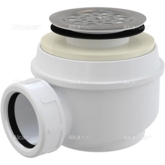 AlcaPlast. Сифон для душевого поддона, d 50 мм, с нержавеющей решеткой, A46PR.50