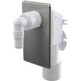 AlcaPlast. Сифон для стиральной машины, под штукатурку, хромированный APS3