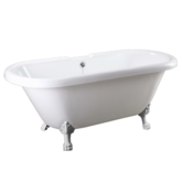 FARO. Ванна акриловая КОМФОРТ CLDBL67 ножки хром, 1700*800*720мм