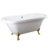 FARO. Ванна акриловая КОМФОРТ CLDBL59 ножки золото, 1500*800*710мм