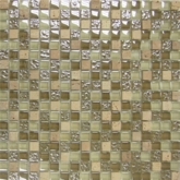 Elada Mosaic. Мозаика HK-32 (327*327*8мм) бежевый микс Crystal+Stone (в индивид. упаковке)