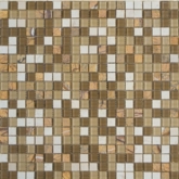 Elada Mosaic. Мозаика HK-42 (327*327*4мм) песочный микс Crystal+Stone
