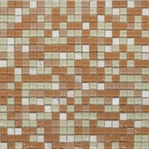 Elada Mosaic. Мозаика HK-50 (327*327*4мм) персиковый микс Crystal+Stone