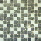 Elada Mosaic. Мозаика CTB 28 (327*327*4мм) пепельно-серая Crystal+Stone