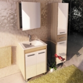 Тумба-умывальник "Тулуза-60Д" сосна лоредо с рак. COMFORTY 60E