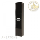 Шкаф-колонна "Мадрид М" 1296-3.95 черный глянец