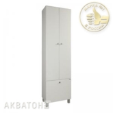 Шкаф-колонна "Симпл" 1374-3 двустворчатый с бельевой корзиной