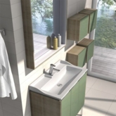 Зеркало-шкаф Фабиа 80 белый/дуб инк.1A166902FBAF0