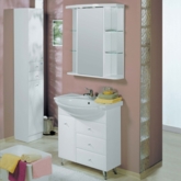 Зеркало со шкафом "Эмили" 27-2 белый (873*800*266)