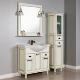 Зеркало "Жерона 85" белое золото 1A158702GEM40