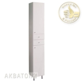 Шкаф-колонна "Минима-М" 1323-3 (правый) белый с бельевой корзиной