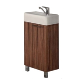 Тумба-умыв. "Эклипс Н" эбони темный 1A172601EK560 с раковиной GURAL-25 FC10MUL01