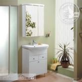 Тумба-умывальник "Норма" 1A054901NO010 белый с раковиной AKVAPOLO