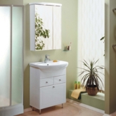 Зеркало со шкафом "Норма" 21-2 белый