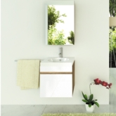 Зеркало-шкаф "Диана-50" эбони светлый