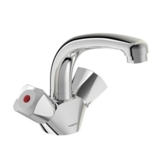 Смеситель д/умывальника "ВидимаПрактик" BA226AA литой излив, без донного клапана, хром