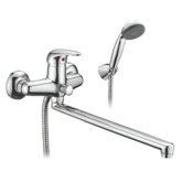 Смеситель д/ванны/душа "Смарт-Реал" SM033502AA ,излив 350 мм,с аксессуарами , хром.