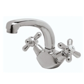 Смеситель д/умывальника "Ретро" R1111AA/В9702АА литой излив, хром.