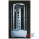 Кабина душ.VERNER Z12 90*90*218см стенка бел, проз стек. бел поддон,панель 4 уп