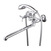 Смеситель для ванны "Пиено", излив 300 мм, с акс., хром, Z1302_R