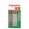    Пилка для лобзика (набор) HAMMER 204-902 JG WD-PL set No2 (5pcs) дерево\пластик 3 вида, 5шт.