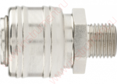 Муфта универсальная быстросъемная ("мама"), 1/4", внешняя резьба, 2 шт. // Stels 