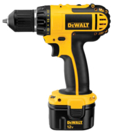 DeWalt  Аккумулят дрель DС 743 КB (12В,2х2.6Ач NiMh,БЗП 13мм,0-400/0-1450об/мин,2кг,кейс,подсветка