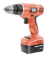 B&D Аккумуляторная дрель EPC12СА (12В, 1акк*1.2Ач NiCd, 0-750/м, 11Н/м, 10мм БЗП, коробка)