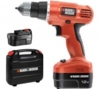 B&D Аккумуляторная дрель EPC12САВK (12В, 2акк*1.2Ач NiCd, 0-750/м, 11Н/м, 10мм БЗП, кейс)