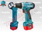 Makita Аккумулят дрель 6261 DWPLE (9,6В, 2х1,3Ач NiCd, БЗП-10мм, 1,4кг, чемодан, фонарь)
